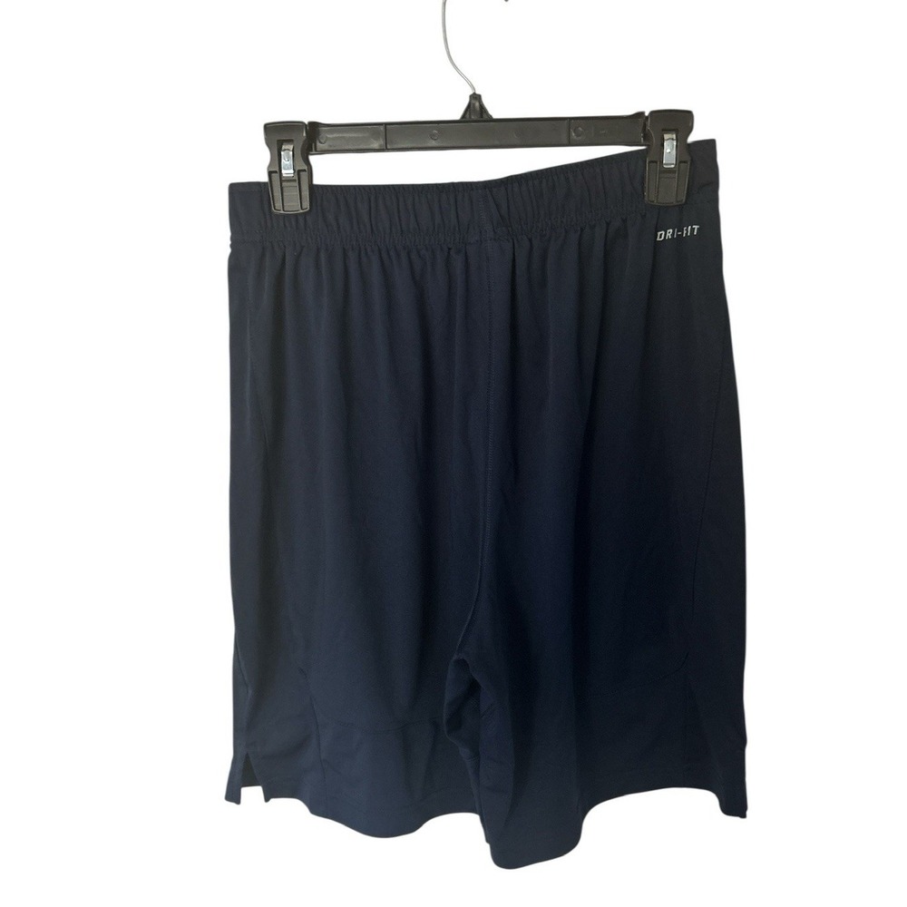 Nike Dri-FIT‎ Mens Athletic Training Shorts Navy Blue Red Graphic Size M - Picture 3 of 4